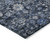 3' X 5' Navy Blue And Sky Blue Oriental Washable Indoor Outdoor Area Rug - Navy Blue, Sky Blue