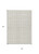 5' X 8' Ivory And Beige Geometric Washable Indoor Outdoor Area Rug - Ivory, Beige