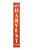 72" Orange Solid Wood Happy Harvest Porch Sign