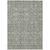 3' X 5' Cream and Tan Floral Washable Non Skid Indoor Outdoor Area Rug