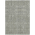 3' X 5' Cream and Tan Floral Washable Non Skid Indoor Outdoor Area Rug