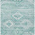 3' X 5' Aqua Turquoise And Ivory Southwestern Washable Indoor Outdoor Area Rug