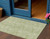 Green Floral Washable Indoor Outdoor Area Rug