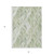 3' X 5' Sage Artichoke Green And Mint Green Geometric Washable Indoor Outdoor Area Rug
