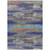 3' X 5' Lavender Pink And Blue Abstract Washable Indoor Outdoor Area Rug
