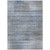 5' X 8' Denim Blue And Sky Blue Striped Washable Indoor Outdoor Area Rug