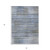 5' X 8' Denim Blue And Sky Blue Striped Washable Indoor Outdoor Area Rug
