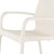 Set of Two White Heavy Duty Plastic Outdoor Stacking Dining Chairs - White