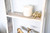 4 Step Rustic White Wood Ladder Shelf - 4512822715285