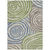 3' X 5' Beige Taupe And Green Abstract Washable Indoor Outdoor Area Rug