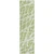 8' Runner Green and White Abstract Washable Non Skid Indoor Outdoor Runner Rug