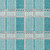 3' X 5' Teal Blue Gray And Ivory Plaid Washable Indoor Outdoor Area Rug