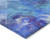 3' X 5' Purple And Navy Blue Abstract Washable Indoor Outdoor Area Rug
