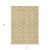 5' X 8' Gold And Beige Geometric Washable Indoor Outdoor Area Rug Transitional Style - Gold, Beige Color