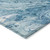 3' X 5' Sky Blue And Navy Blue Abstract Washable Indoor Outdoor Area Rug