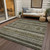 3' X 5' Taupe Beige And Ivory Southwestern Washable Indoor Outdoor Area Rug