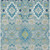 3' X 5' Teal Blue Green And Ivory Oriental Washable Indoor Outdoor Area Rug - Teal Blue, Green, Ivory