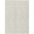 5' X 8' Beige and Ivory Geometric Washable Non Skid Indoor Outdoor Area Rug