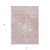 3' X 5' Pink Blush And Ivory Abstract Washable Indoor Outdoor Area Rug