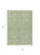 3' X 5' Sage And Ivory Geometric Washable Indoor Outdoor Area Rug