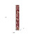 72" Red Solid Wood Reason For The Season Christmas Wreath Porch Sign