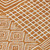 5' X 8' Copper And Ivory Geometric Washable Indoor Outdoor Area Rug - Copper, Ivory