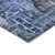 5' X 8' Navy Blue And Sky Blue Village Houses Washable Indoor Outdoor Area Rug