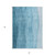 3' X 5' Teal Blue Aqua And Blue Ombre Washable Indoor Outdoor Area Rug