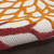 6' X 9' Red Yellow Green Orange And Ivory Floral Indoor Outdoor Area Rug