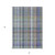 3' X 5' Blue Gray and Green Plaid Washable Non Skid Indoor Outdoor Area Rug