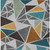 3' X 5' Gray Copper And Brown Geometric Washable Indoor Outdoor Area Rug