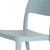 Set of Two Baby Blue Heavy Duty Plastic Outdoor Stacking Accent Chairs