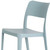 Set of Two Baby Blue Heavy Duty Plastic Outdoor Stacking Accent Chairs