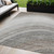 5' X 8' Gray Silver And Beige Abstract Washable Indoor Outdoor Area Rug