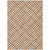 3' X 5' Orange And Ivory Geometric Washable Indoor Outdoor Area Rug