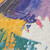 3' X 5' Gold Purple And Teal Blue Abstract Washable Indoor Outdoor Area Rug