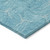 3' X 5' Aqua And Ivory Geometric Washable Indoor Outdoor Area Rug - Aqua, Ivory