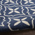 8' X 10' Navy Blue And Ivory Geometric Indoor Outdoor Area Rug - 880016880038