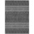 5' X 8' Gray Silver And Charcoal Tribal Washable Indoor Outdoor Area Rug