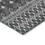 5' X 8' Gray Silver And Charcoal Tribal Washable Indoor Outdoor Area Rug