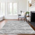 5' X 8' Silver Gray And Charcoal Southwestern Washable Indoor Outdoor Area Rug