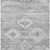 5' X 8' Silver Gray And Charcoal Southwestern Washable Indoor Outdoor Area Rug