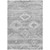 5' X 8' Silver Gray And Charcoal Southwestern Washable Indoor Outdoor Area Rug