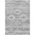 5' X 8' Silver Gray And Charcoal Southwestern Washable Indoor Outdoor Area Rug