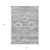 5' X 8' Silver Gray And Charcoal Southwestern Washable Indoor Outdoor Area Rug