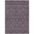 5' X 8' Purple Beige And Taupe Floral Washable Indoor Outdoor Area Rug