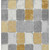 3' X 5' Gold And Gray Geometric Washable Indoor Outdoor Area Rug - 880016736823