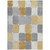 3' X 5' Gold And Gray Geometric Washable Indoor Outdoor Area Rug - 880016736823
