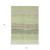 5' X 8' Artichoke Green And Taupe Striped Washable Indoor Outdoor Area Rug