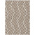 3' X 5' Brown and White Geometric Washable Non Skid Indoor Outdoor Area Rug